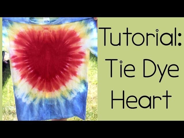 Tutorial: Tie Dyeing a Heart