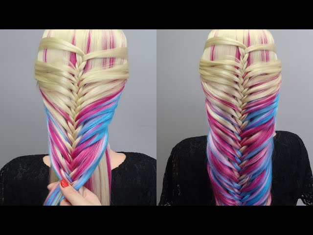 Mermaid French Braid Hairstyle for Medium Long Hair Tutorial 😱