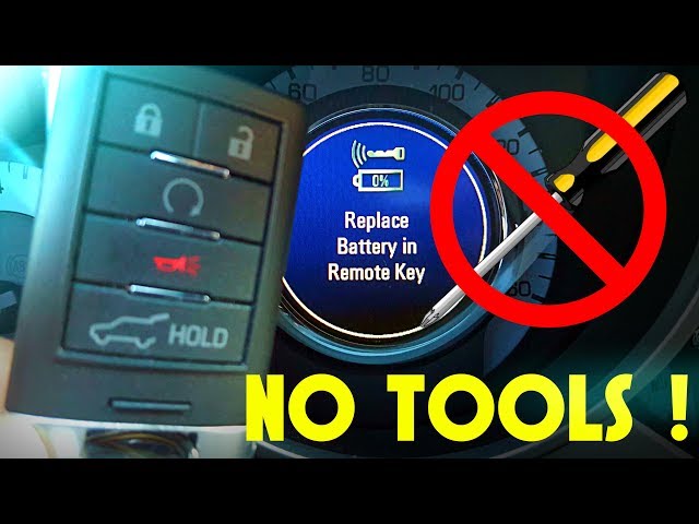 Cadillac Key Fob Battery Replacement: THE CORRECT WAY (SRX CTS XLR XTS)