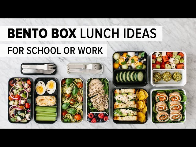 BENTO BOX LUNCH IDEAS | for work or back to school + healthy meal prep recipes