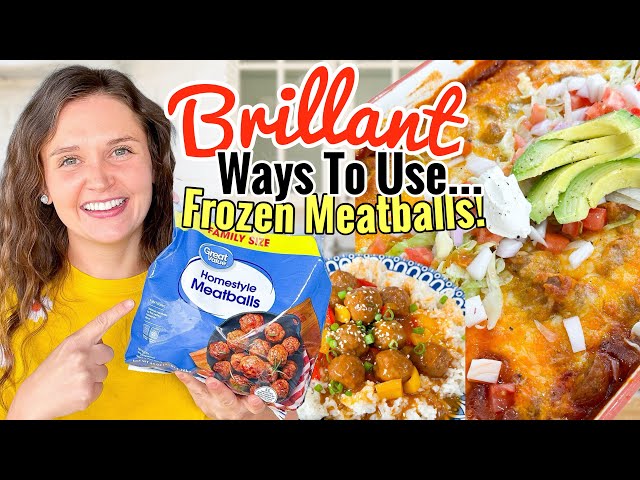 5 UNBELIEVABLE Recipes Using Frozen Meatballs! | The EASIEST Shortcut Meals | Julia Pacheco