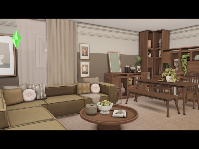 Couple's First Apartment | The Sims 4 Speed Build | Apartment Renovation - Stonestreet Apartment #3