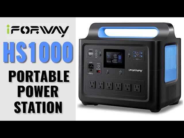 iForway HS1000 Portable Power Station - 1228Wh Solid Performer