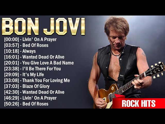 Bon Jovi Greatest Hits Full Album ~  10 Biggest Rock Songs Of All Time