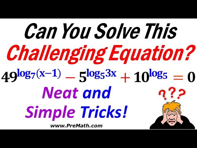 How to Solve Exponential Equations with Logarithmic Exponents Using Neat and Simple Tricks