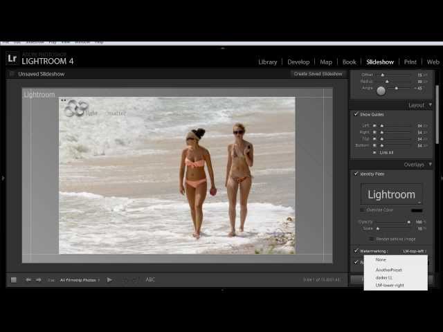 How to Watermark Your Photos In Lightroom 4