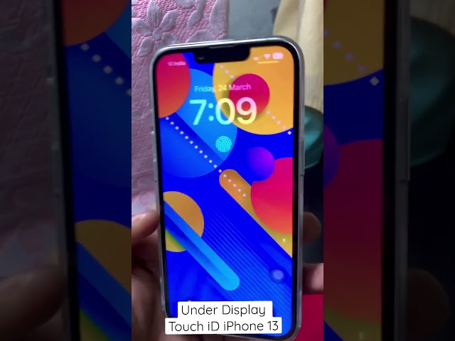 Under Display Touch iD iPhone is here #shorts #iphone #apple #2023