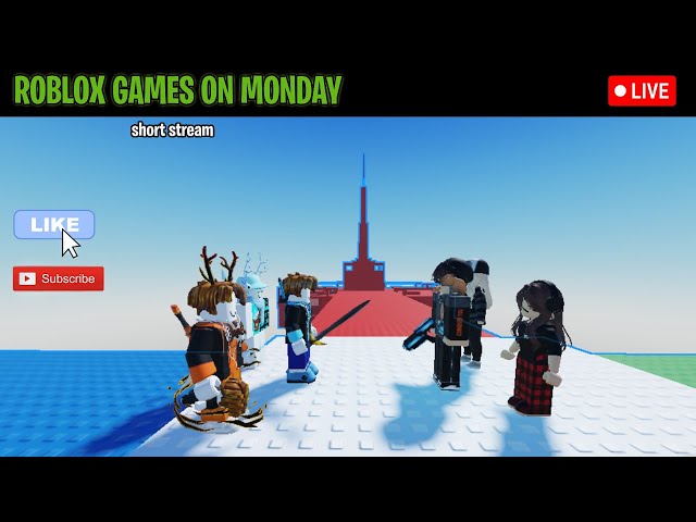 Roblox Games On Monday! (Short Roblox Livestream) #ChrisTheBlueBacon