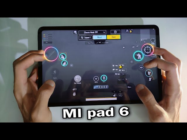 Xiaomi Pad 6 Very good  - 6 finger gameplay The new update of Pubg Mobile - along with the record