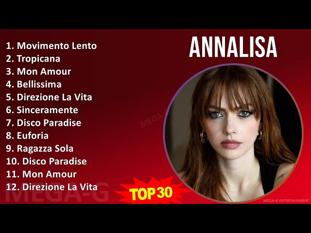 Annalisa 2024 MIX Canzoni  - Movimento Lento, Tropicana, Mon Amour, Bellissima