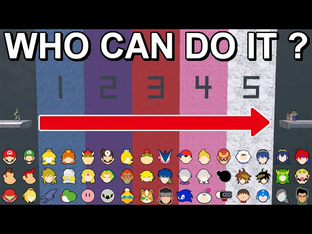 Who Can Make It? Furthest Jump Challenge - Super Smash Bros. Ultimate