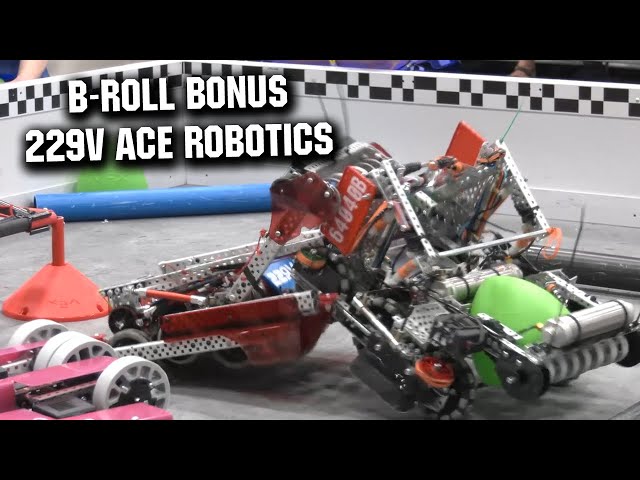 229V ACE Robotics | B Roll Bonus VEX Worlds Research Q34 Over Under