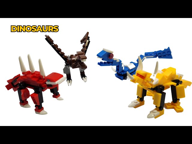 NON LEGO Jurassic World Peiz Blocks 4 Mini Sets LEGO Speed Build