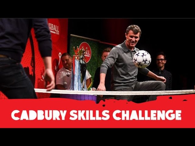 Roy Keane & Gary Neville play Hurling, Cricket and Football Tennis | Cadbury Skills Challenge on OTB