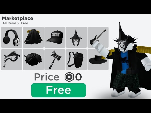 *BLACK ITEMS* EASY ways to get FREE ROBLOX ITEMS!