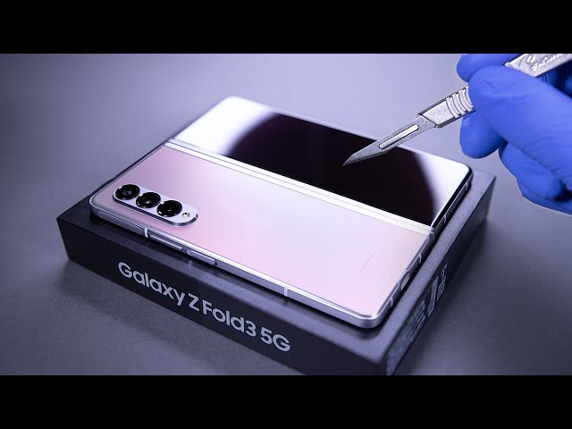 Samsung Galaxy Z Fold 3 Unboxing and Camera Test! - ASMR