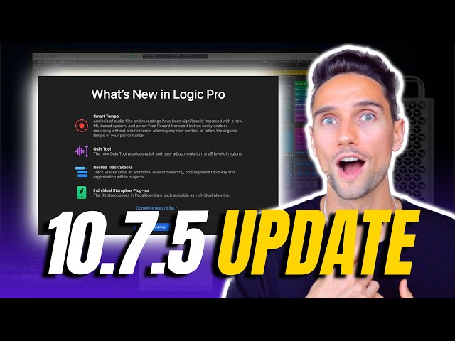 LOGIC PRO 10.7.5 UPDATE | What's new in Logic Pro 10.7.5?