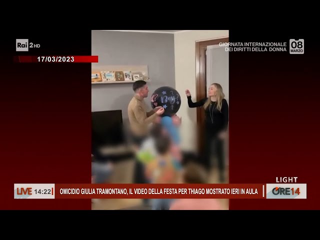 Omicidio Giulia Tramontano, il video della festa baby shower per Thiago - Ore 14 del 08/03/2024