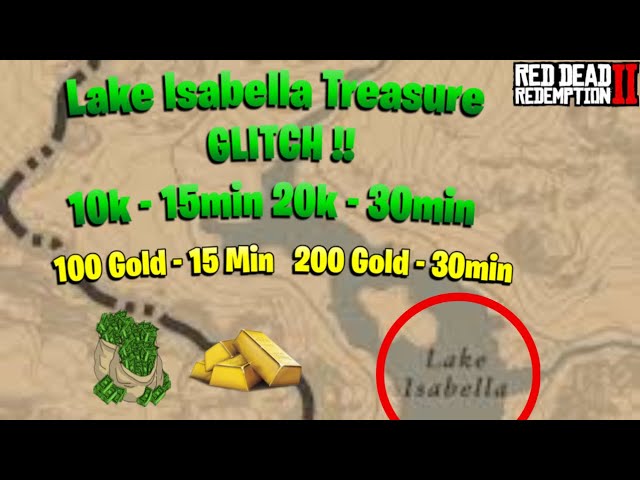 Lake Isabella Treasure Map Glitch ! *Fast & Easy* #rdr2