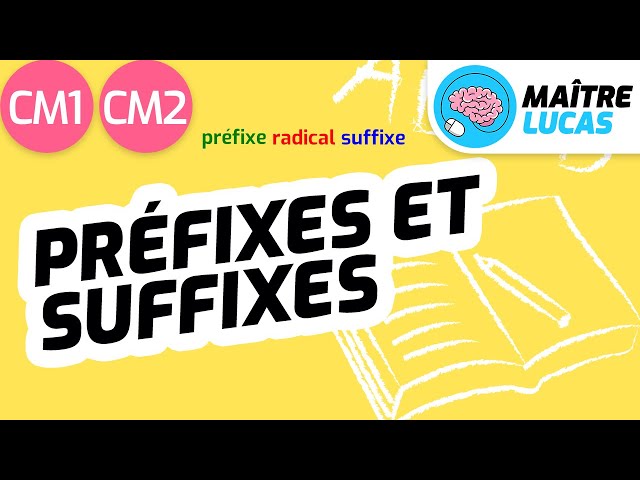 Préfixes et suffixes CM1 - CM2 - Cycle 3 - Français - Lexique