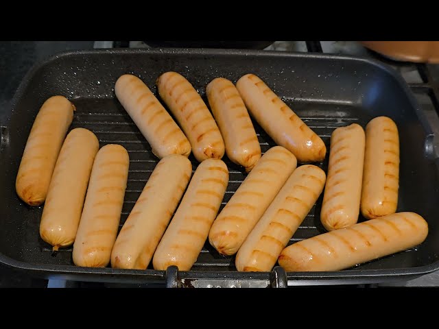 20240528D How many sausages can this griddle pan cook at once? 食慣洋腸