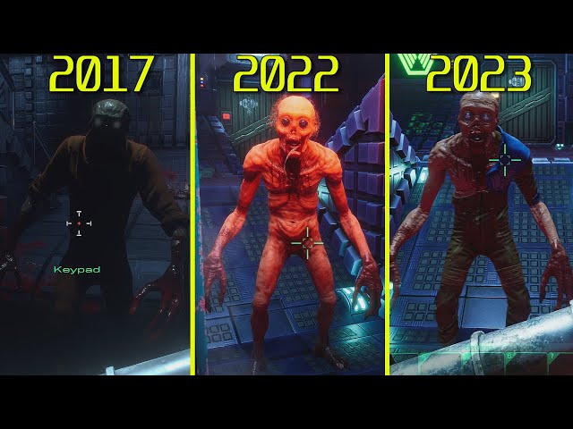 System Shock Remake 2017 vs 2022 vs 2023 Demos Graphics Comparison