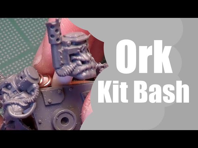 Scratch building an Ork Cyborg! (Warhammer conversion/kit bash)