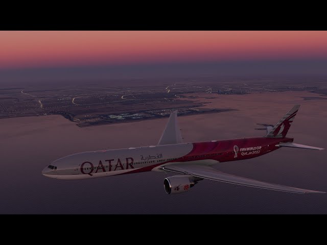(4K) Ultra Settings/ Qatar Airways Boeing 777-300ER/ Tokyo Narita, Japan - Doha, Qatar/ MSFS
