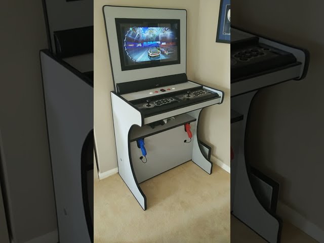 Vewlix style custom arcade cabinet! Amazing DIY home build! Over 65,000 games! #shorts