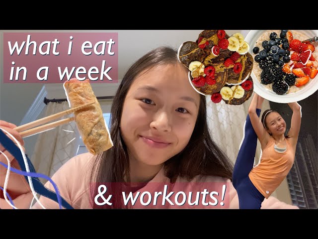 what i eat in a week + my workouts | realistic college student