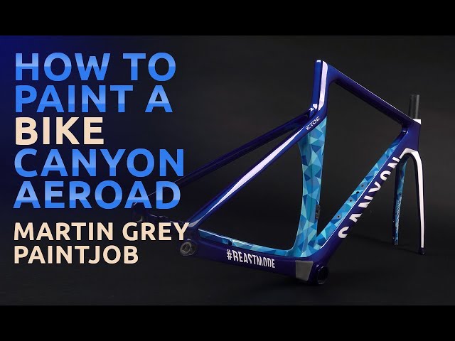 How to paint a bike - Canyon Aeroad with ETOE design painted by Martin Grey