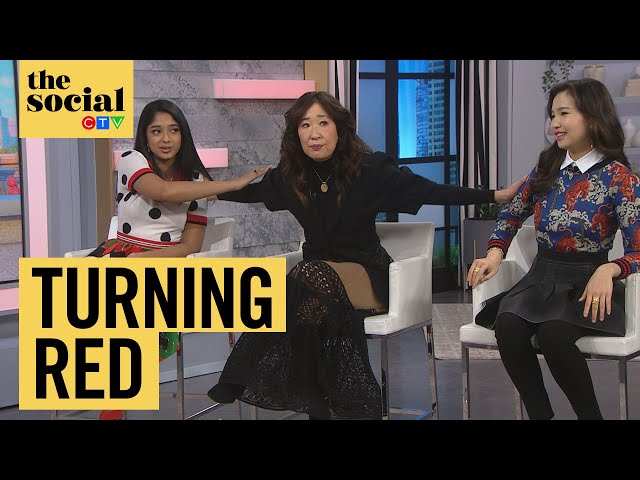The cast of “Turning Red” share their “panda” moments | The Social