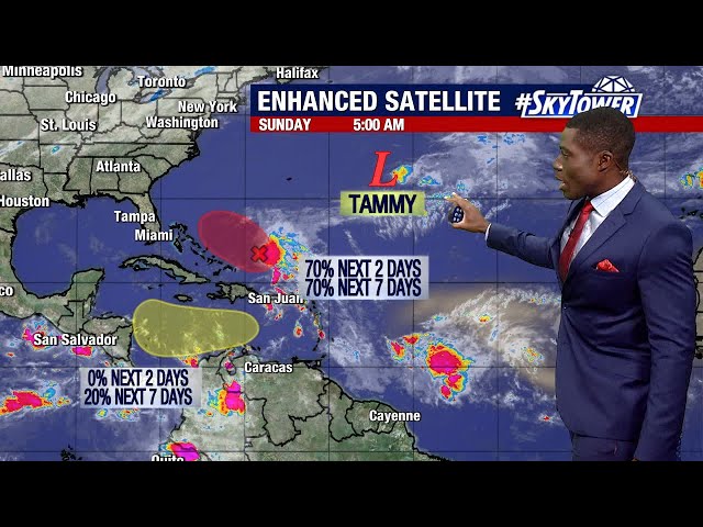 Tropical storm may form, Tammy loses strength