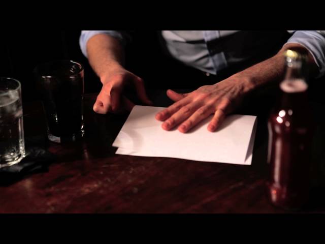 Bar Tricks: The Paper Bottle Opener