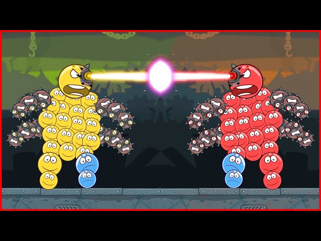 New heroes in the game about the red ball 4. Animated battle. series 11