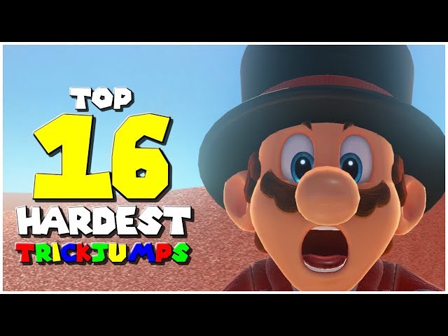 Top 16 Hardest Trickjumps - Super Mario Odyssey