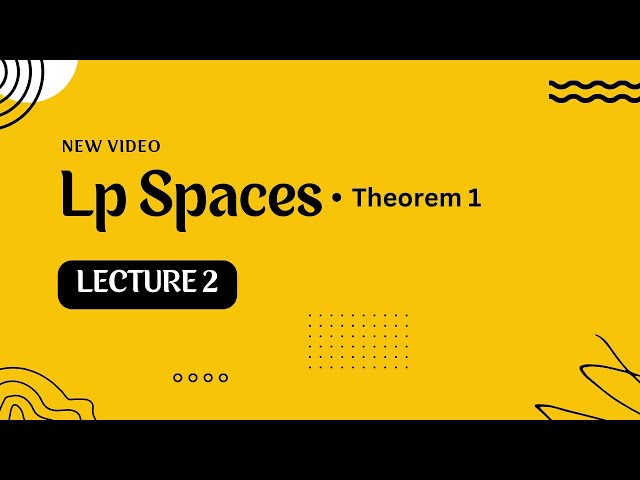 Lp spaces Theorem 1