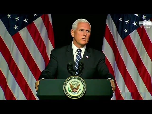Mike Pence Space Force Speech with Halo Theme added