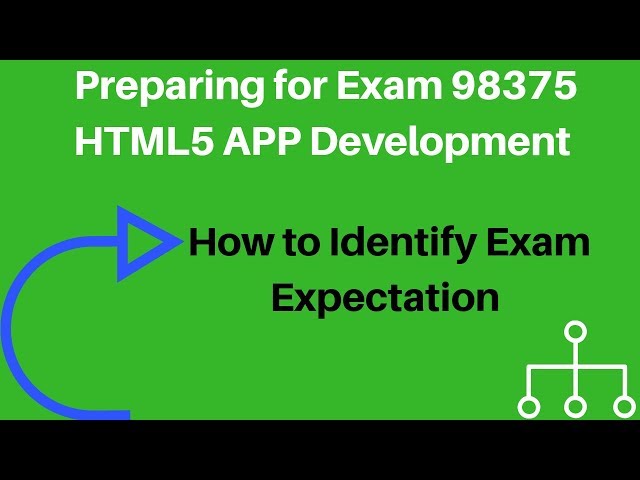 Preparing for Exam 98 375 HTML5 App Development Fundamentals # dentify Exam Expectations