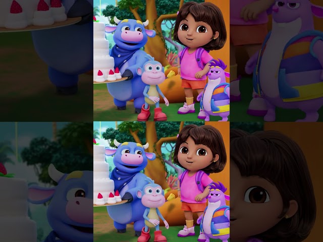 Dora | Dora & Benny leveren een heerlijke taart af! #Shorts