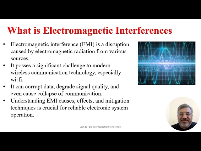 Wireless Communication System Unit 25: Electromagnetic Interfrences EMI