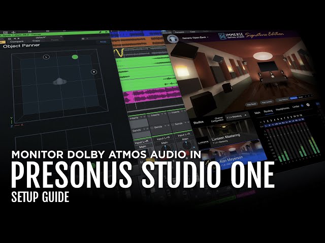 How to monitor Dolby Atmos in PreSonus Studio One using Immerse Virtual Studio Signature Edition.