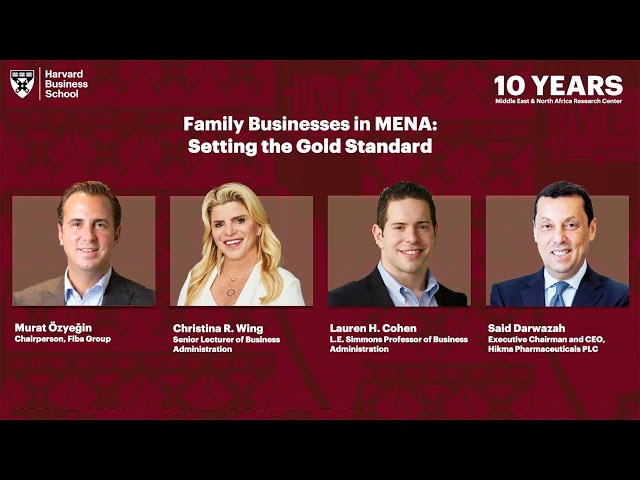 Family Businesses in MENA: Setting the Gold Standard
