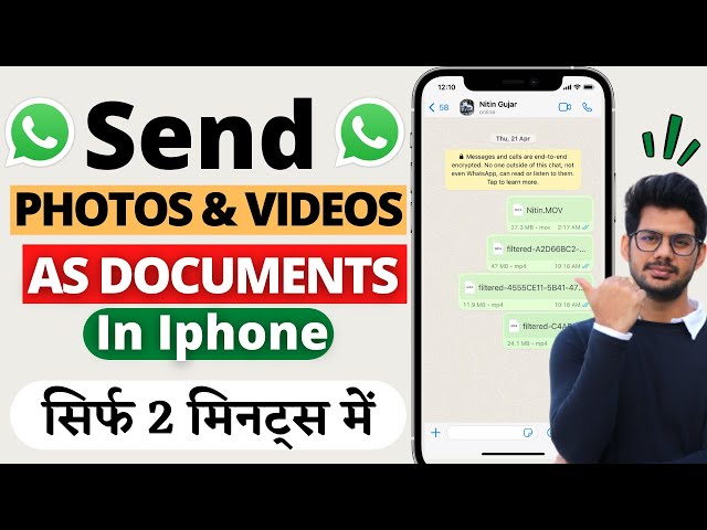 How to Send Photos in Document Format in ios [Phone] | Send Photos as Document on Whatsapp in Iphone