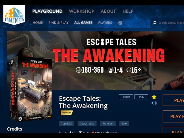 Let's chat and play Escape Tales: The Awakening on Tabletopia!