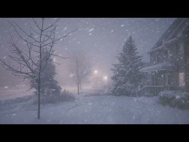 Whistling Winter Wind | Peaceful Snowstorm Sounds for Sleep | Snowstorm Serenade