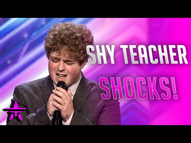 SHY School Teacher Prodigy..WATCH What Happens When He Opens His Mouth! | Britain's Got Talent