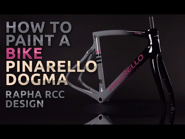 how to paint a bike - Rapha RCC design on Pinarello Dogma - Martin Grey paintjob