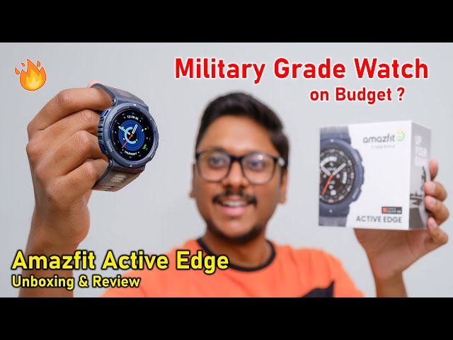 Amazfit Active Edge Review🔥Military Grade Rugged Watch on Budget ?