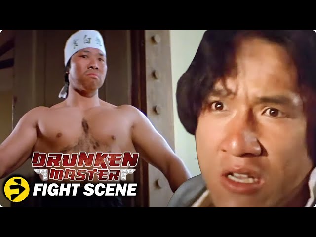DRUNKEN MASTER | Jackie Chan | Freddy Wong vs. Restaurant Staff | Fight Scene